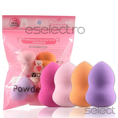 Set bureti make-up reutilizabili Powder Puff 6014ACM