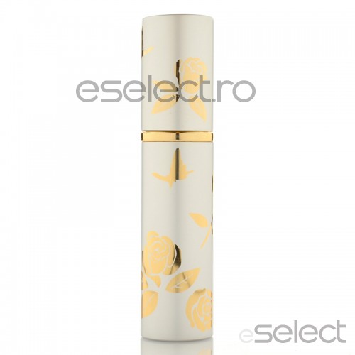 Pulverizator elegant de parfum 10ml reincarcabil  6012ACM-alb