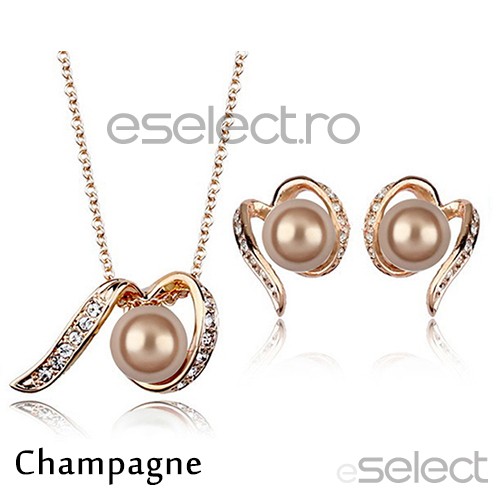 Set Tangled Pearl-Champagne