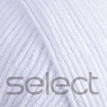 Fir Textil YarnArt Jeans 62, pentru tricotat si crosetat, bumbac si poliacril, Alb, 50 gr