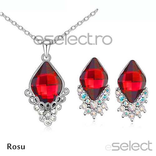 Set Treasured Diamond-Rosu