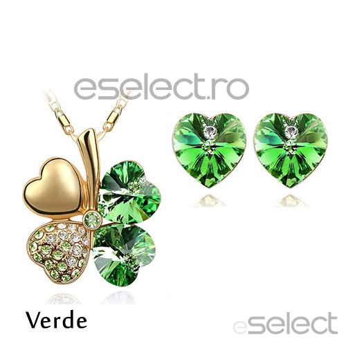 Set Four Hearts-Verde