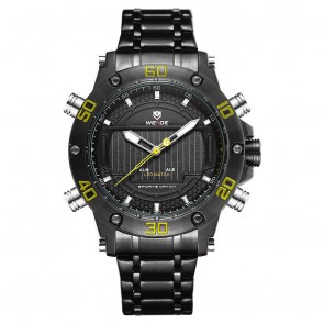 Ceas WEIDE Quartz Casual Sport Galben WH6910B-3C