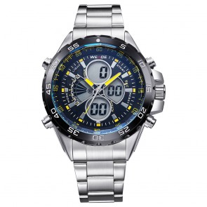 Ceas WEIDE Quartz Casual Sport Galben WH1103-5C