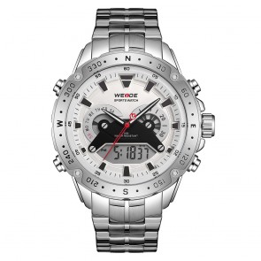 Ceas WEIDE Quartz Casual Sport Alb WH8501-2C