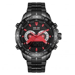 Ceas WEIDE Quartz Casual Sport Rosu WH8501B-2C