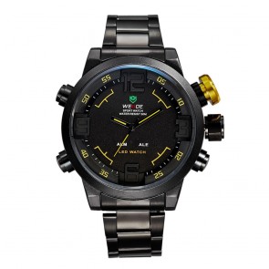 Ceas WEIDE Quartz Casual Sport Galben WH2309B-3C