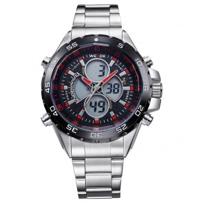 Ceas WEIDE Quartz Casual Sport Rosu WH1103-4C