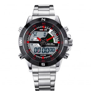 Ceas WEIDE Quartz Casual Sport Rosu WH1104-4C