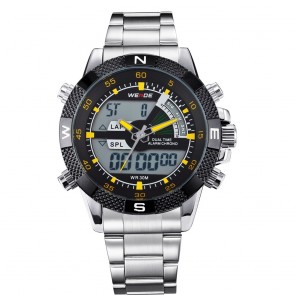 Ceas WEIDE Quartz Casual Sport Galben WH1104-5C