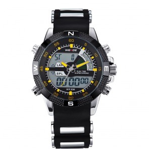 Ceas WEIDE Quartz Casual Sport Galben WH1104-12C