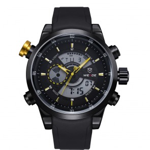 Ceas WEIDE Quartz Casual Sport Galben WH3401B-3C