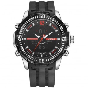 Ceas WEIDE Quartz Casual Sport Rosu WH6105-9C