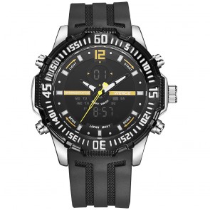 Ceas WEIDE Quartz Casual Sport Galben WH6105-10C