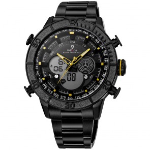 Ceas WEIDE Quartz Casual Sport Galben WH6308B-3C