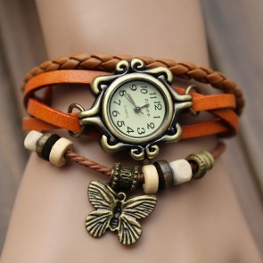 Ceas Dama Quartz Genuine Leather Vintage