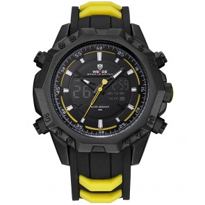 Ceas WEIDE Quartz Casual Sport Galben WH6406B-3C