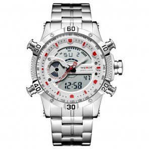 Ceas WEIDE Quartz Casual Sport Alb WH6902-2C