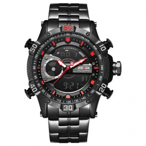 Ceas WEIDE Quartz Casual Sport Rosu WH6902B-2C