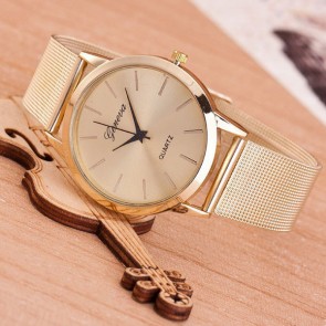 Ceas Dama Quartz Geneva Golden Silk