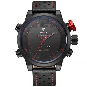 Ceas WEIDE Quartz Casual Sport Rosu WH5210B-2C