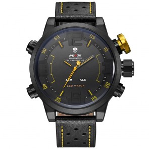 Ceas WEIDE Quartz Casual Sport Galben WH5210B-3C