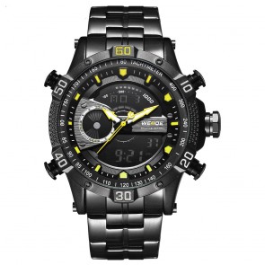 Ceas WEIDE Quartz Casual Sport Galben WH6902B-3C