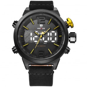 Ceas WEIDE Quartz Casual Sport Galben WH6101B-2C