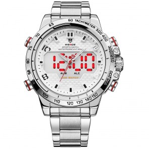 Ceas WEIDE Quartz Casual Sport Alb WH6102-2C