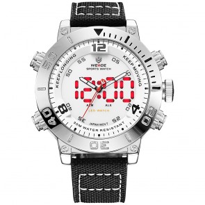 Ceas WEIDE Quartz Casual Sport Alb WH6103-2C