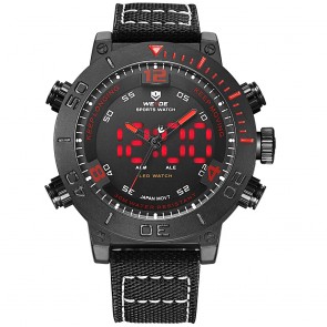 Ceas WEIDE Quartz Casual Sport Rosu WH6103B-2C