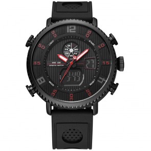 Ceas WEIDE Quartz Casual Sport Rosu WH6106B-2C