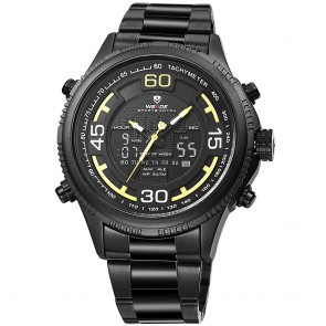 Ceas WEIDE Quartz Casual Sport Galben WH6306B-3C