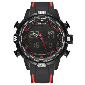 Ceas WEIDE Quartz Casual Sport Rosu WH6310B-2C