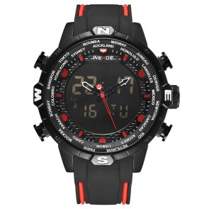 Ceas WEIDE Quartz Casual Sport Rosu WH6310B-2C