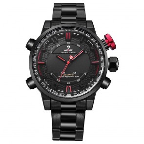 Ceas WEIDE Quartz Casual Sport Rosu WH6402B-2C