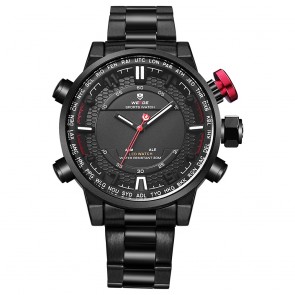 Ceas WEIDE Quartz Casual Sport Negru WH6402B-1C