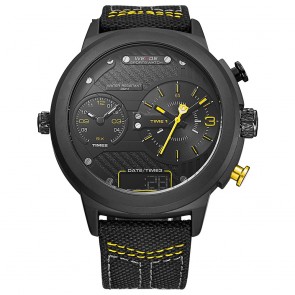 Ceas WEIDE Quartz Casual Sport Galben WH6405B-3C