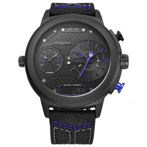 Ceas WEIDE Quartz Casual Sport Albastru WH6405B-4C