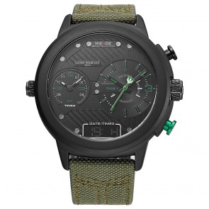 Ceas WEIDE Quartz Casual Sport Verde WH6405B-6C