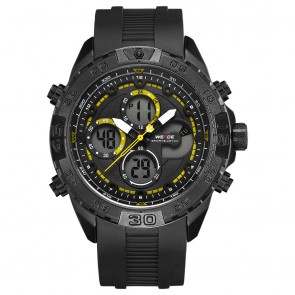 Ceas WEIDE Quartz Casual Sport Galben WH6909B-7C