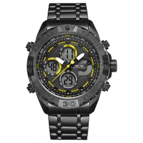 Ceas WEIDE Quartz Casual Sport Galben WH6909B-3C