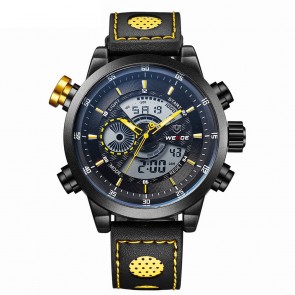 Ceas WEIDE Quartz Casual Sport Galben WH3401B-7C