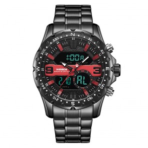 Ceas WEIDE Quartz Casual Sport Rosu WH8502B-2C