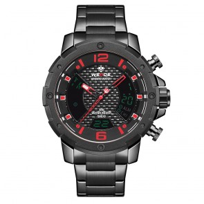 Ceas WEIDE Quartz Casual Sport Rosu WH8504B-1C