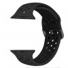 Bratara silicon compatibila Apple Watch 1/2/3/4, 42/44 mm, S/M, 8012ACS-negru