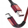 Cablu de date si incarcare tip USB-C 1m 13008CBL-rosu